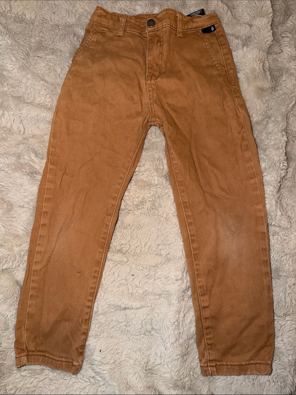 Volcom Kids Chinos in Caramel Brown